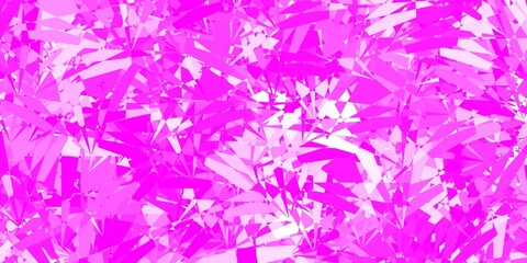 Fototapeta na wymiar Light Pink vector template with triangle shapes.