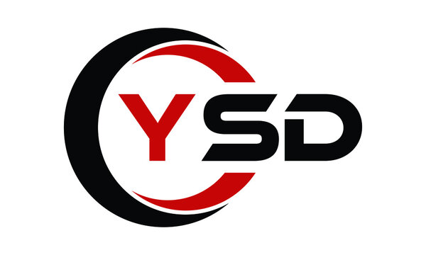YSD swoosh three letter logo design vector template | monogram logo | abstract logo | wordmark logo | letter mark logo | business logo | brand logo | flat logo | minimalist logo | text | word | symbol