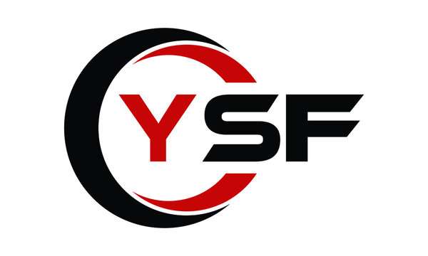 YSF swoosh three letter logo design vector template | monogram logo | abstract logo | wordmark logo | letter mark logo | business logo | brand logo | flat logo | minimalist logo | text | word | symbol