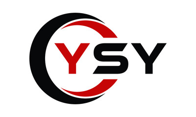 YSY swoosh three letter logo design vector template | monogram logo | abstract logo | wordmark logo | letter mark logo | business logo | brand logo | flat logo | minimalist logo | text | word | symbol - obrazy, fototapety, plakaty