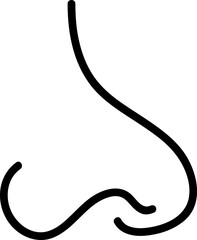  nose vector icon illustration on white background..eps