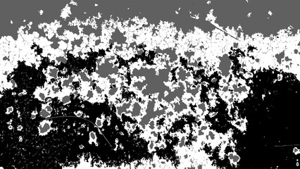 Vector grunge texture. Black and white composition. Old cracked, peeling wall of an old house Vector illustration. EPS10