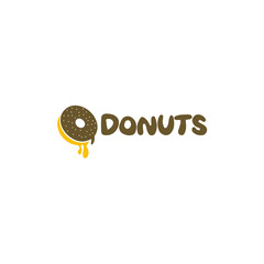 Fototapeta premium Donut logo design vector for your business restaurant 