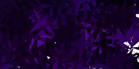 Dark Pink vector backdrop with chaotic shapes.