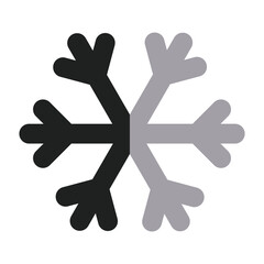 Obraz premium Snowflake Sign with Two Tone Icon