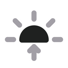 Sunrise Sign with Two Tone Icon