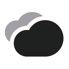  Cloudy Day with Two Tone Icon