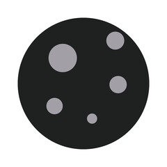 Full Moon Two Tone Icon