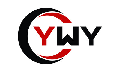 YWY swoosh three letter logo design vector template | monogram logo | abstract logo | wordmark logo | letter mark logo | business logo | brand logo | flat logo | minimalist logo | text | word | symbol - obrazy, fototapety, plakaty