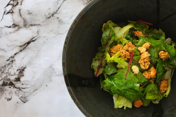 babyleaf and lettuce salad