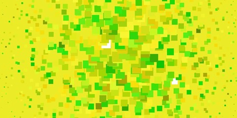 Light Green, Yellow vector backdrop with rectangles.