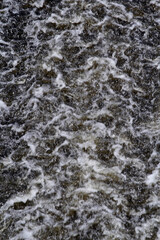 Close up abstract of flowing water