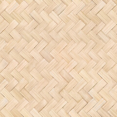 Real Seamless Texture repeating pattern woven bamboo mat board, Bamboo weave.