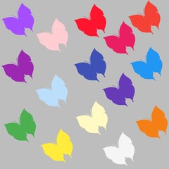 Butterfly colorful pattern background picture