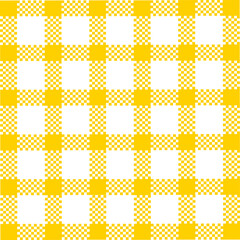 Abstract Vector Seamless yellow plaid Checkered Squares Pattern