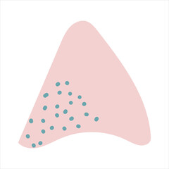 abstract doodle vector illustration element with pastel color