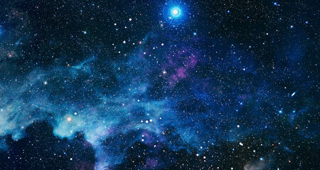 Mystical beautiful space. Unforgettable diverse space background Elements of this image furnished...
