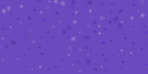 Light purple vector doodle texture with flowers.