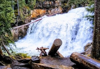 white waterfall