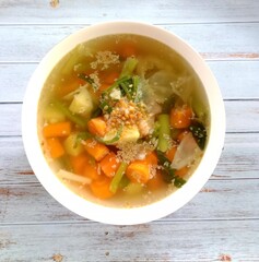 chicken soup with vegetables
