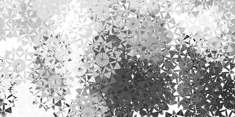 Light gray vector pattern with colored snowflakes.