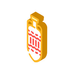 drink amphora isometric icon vector. drink amphora sign. isolated symbol illustration