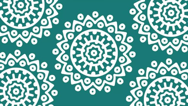 Seamless African Pattern animation