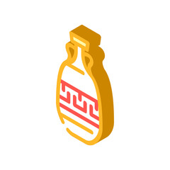 stylish amphora isometric icon vector. stylish amphora sign. isolated symbol illustration