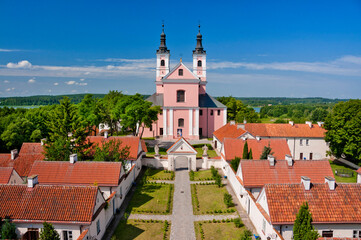 Fototapeta premium Post-Camaldolese Church of the Immaculate Conception and hermitage. Wigry, Podlaskie Voivodeship, Poland.
