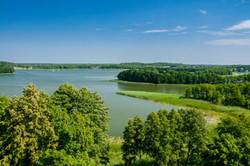 View of the Wigry Lake. Wigry, Podlaskie Voivodeship, Poland.