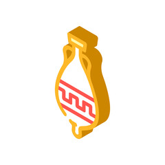 elegant amphora isometric icon vector. elegant amphora sign. isolated symbol illustration