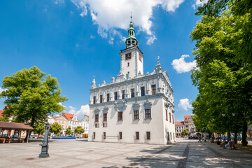 Town Hall in town Culm, Kuyavian-Pomeranian voivodeship, Poland. Town hall, whose oldest part comes...