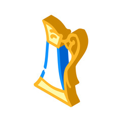 antic arabian jug isometric icon vector. antic arabian jug sign. isolated symbol illustration