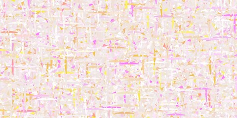 Light Pink, Yellow vector background with polygonal style.