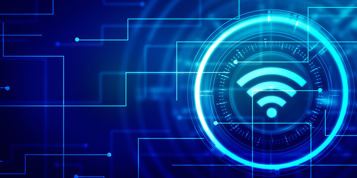 2d illustration WiFi symbol sign