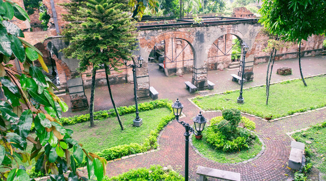 Old-world Intramuros is home to Spanish-era landmarks like Fort Santiago, with a large stone gate and a shrine to national hero José Rizal.