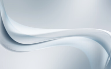 Grey, blue and white waves modern bright art. Blurred pattern perspective effect background. Abstract creative graphic template. Business or web, website style texture.