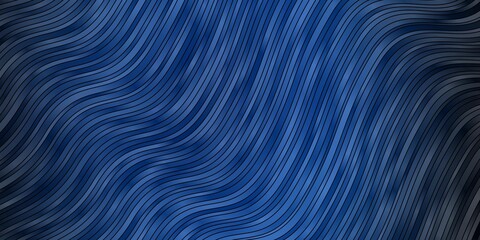 Dark BLUE vector background with wry lines.