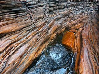 Spider Walk at Hancock Gorge in Karijini National Park Western Australia
