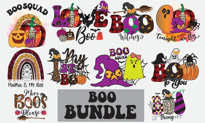 Boo Squad 1 Halloween Sublimation T-Shirt Design
