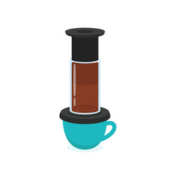 Aeropress coffee method.