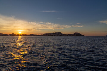 Sonnenuntergang am Mittelmeer