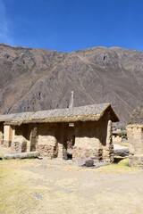 świeta dolina inków, ruiny Ollantaytambo, Peru, Inkowie,  - 517843238