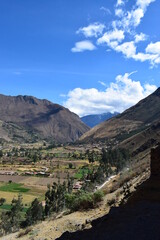 świeta dolina inków, ruiny Ollantaytambo, Peru, Inkowie,  - 517843279