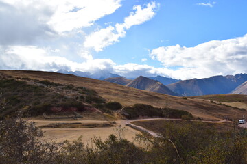Eksperymentalne tarasy Inków , Moray, Peru, Cuzco