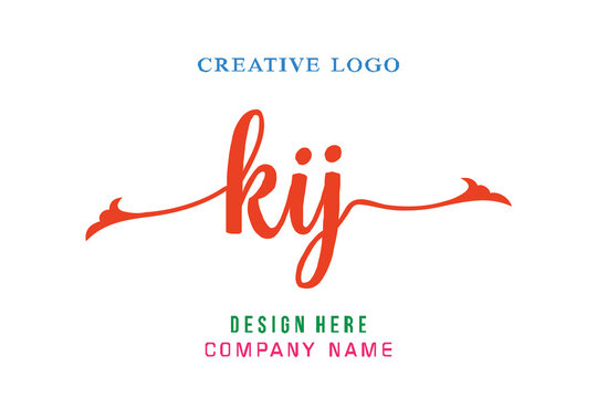 KIJ lettering, perfect for company logos, offices, campuses, schools, religious education
