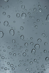 drops of water on the window