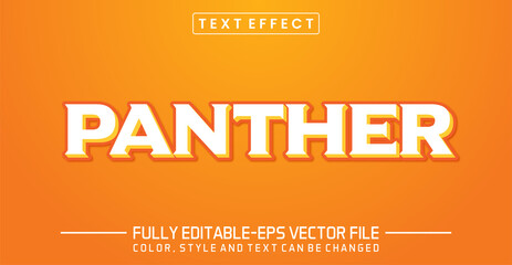 Panther text style effect editable