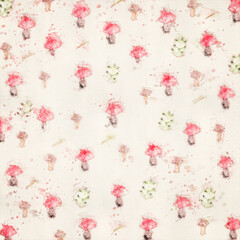 Herbsttextur mit Pilzen 