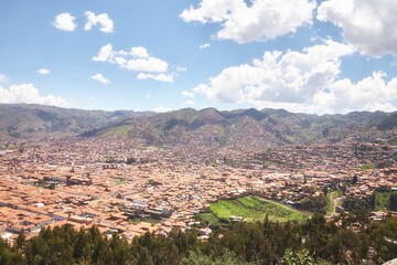 Obraz premium Südamerika, Panorama, Cusco.